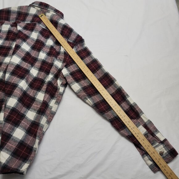 Old Navy Womens Flannel Shirt Double Brushed Large Button Up Long Sleeve Plaid - Picture 14 of 14